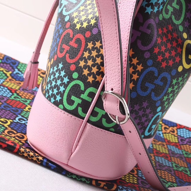 Gucci GG Psychedelic bucket bag 598149 Pink??